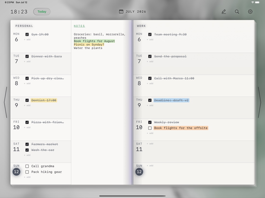 Lab theme on iPad