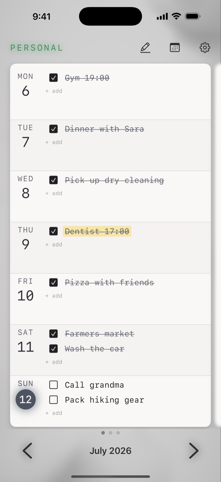 The week in the Lab theme on iPhone
